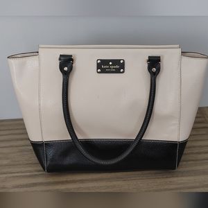 Kate spade Wellesley Camryn pebble black leather tote